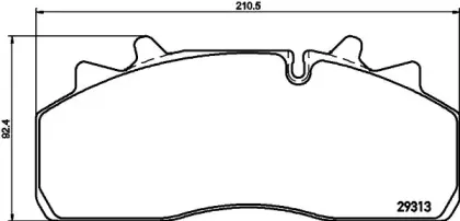2931302 TEXTAR Комплект тормозных колодок, дисковый тормоз