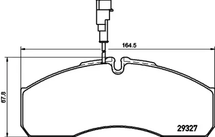 2932701 TEXTAR Комплект тормозных колодок, дисковый тормоз