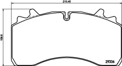 2933601 TEXTAR Комплект тормозных колодок, дисковый тормоз