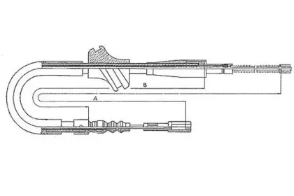 44000800 TEXTAR Трос, стояночная тормозная система