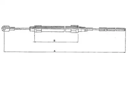 44007700 TEXTAR Трос, стояночная тормозная система
