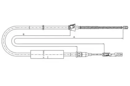 44088800 TEXTAR Трос, стояночная тормозная система