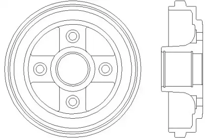 94024000 TEXTAR Тормозной барабан