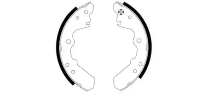 91038300 TEXTAR Комплект тормозных колодок