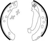 91047200 TEXTAR Комплект тормозных колодок