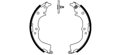 91050900 TEXTAR Комплект тормозных колодок