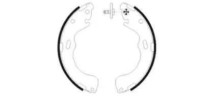 91055500 TEXTAR Комплект тормозных колодок