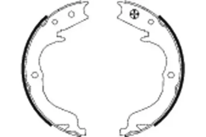 91068300 TEXTAR Комплект тормозных колодок, стояночная тормозная система