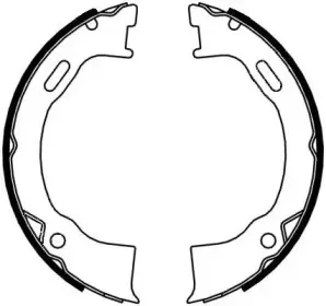 91071500 TEXTAR Комплект тормозных колодок, стояночная тормозная система