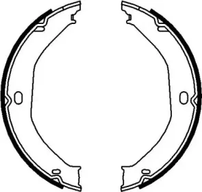 91071700 TEXTAR Комплект тормозных колодок, стояночная тормозная система