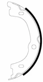 91075300 TEXTAR Комплект тормозных колодок, стояночная тормозная система