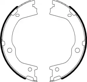 91075900 TEXTAR Комплект тормозных колодок, стояночная тормозная система