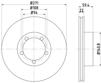 92032800 TEXTAR Тормозной диск