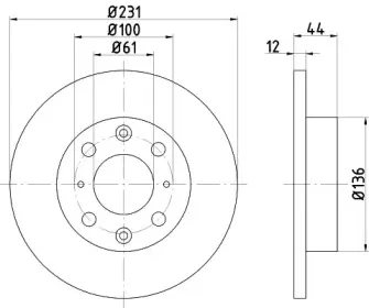 92046300 TEXTAR Тормозной диск