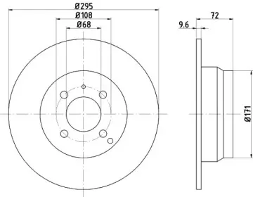 92058700 TEXTAR Тормозной диск