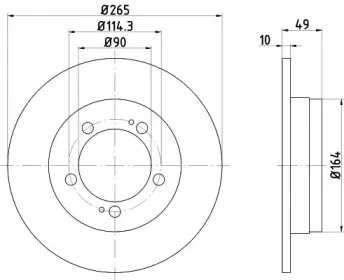 92063100 TEXTAR Тормозной диск
