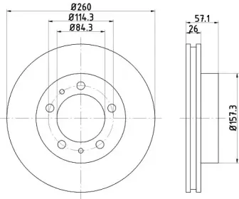 92070200 TEXTAR Тормозной диск