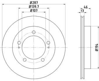 92076400 TEXTAR Тормозной диск