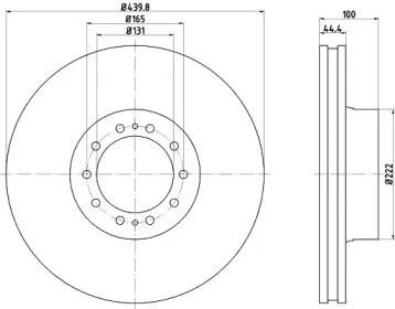 93086000 TEXTAR Тормозной диск