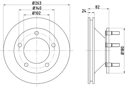 92087300 TEXTAR Тормозной диск