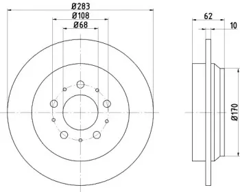 92088600 TEXTAR Тормозной диск
