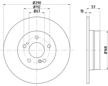 92089000 TEXTAR Тормозной диск