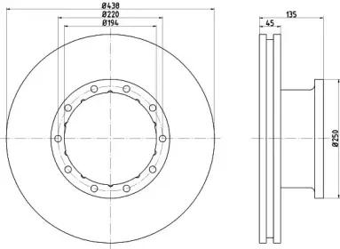 93117800 TEXTAR Тормозной диск