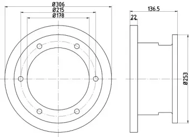 93127300 TEXTAR Тормозной диск