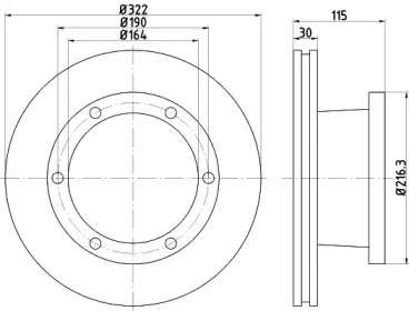 93128200 TEXTAR Тормозной диск