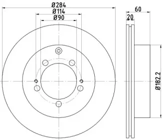 92134700 TEXTAR Тормозной диск