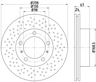 92165110 TEXTAR Тормозной диск