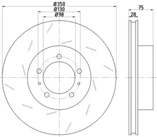 92218410 TEXTAR Тормозной диск