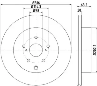 92243703 TEXTAR Тормозной диск