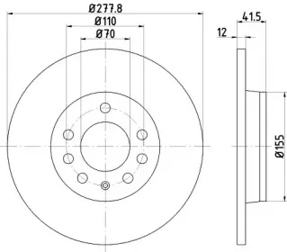 92270503 TEXTAR Тормозной диск