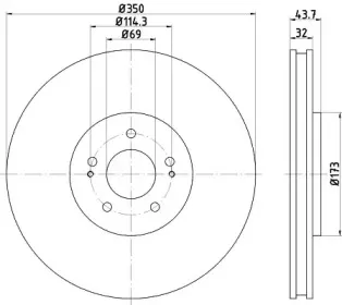 92271203 TEXTAR Тормозной диск