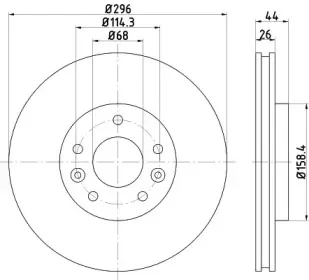 92274203 TEXTAR Тормозной диск