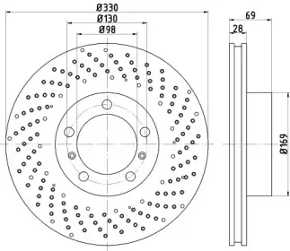 92279705 TEXTAR Тормозной диск
