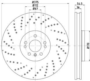 92279805 TEXTAR Тормозной диск