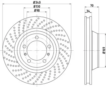92287805 TEXTAR Тормозной диск