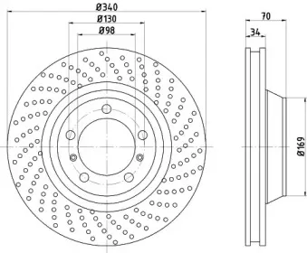 92287905 TEXTAR Тормозной диск