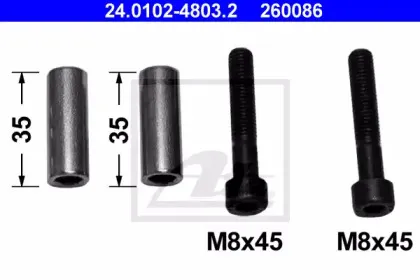 24.0102-4803.2 ATE Комплект направляющей гильзы