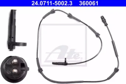 24.0711-5002.3 ATE Датчик, частота вращения колеса