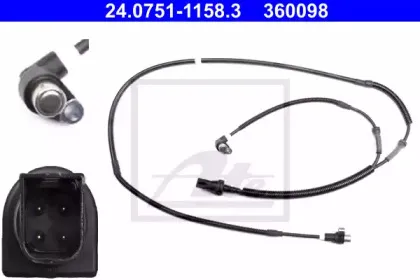 24.0751-1158.3 ATE Датчик, частота вращения колеса