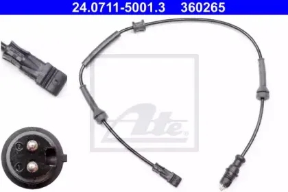 24.0711-5001.3 ATE Датчик, частота вращения колеса