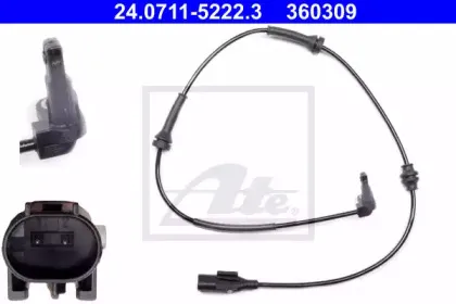 24.0711-5222.3 ATE Датчик, частота вращения колеса