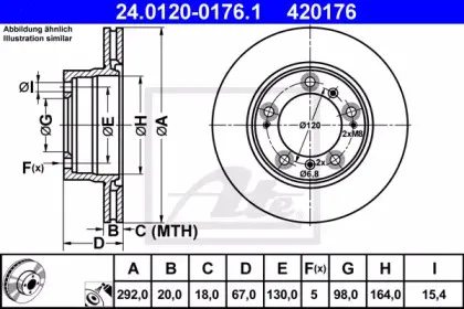 24.0120-0176.1 ATE Тормозной диск