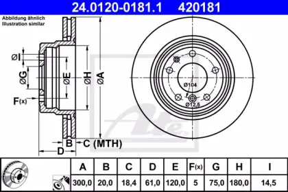 24.0120-0181.1 ATE Тормозной диск