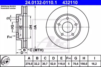 24.0132-0110.1 ATE Тормозной диск