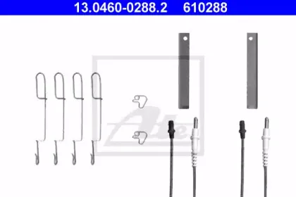 13.0460-0288.2 ATE Комплектующие, колодки дискового тормоза