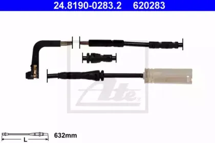 24.8190-0283.2 ATE Сигнализатор, износ тормозных колодок